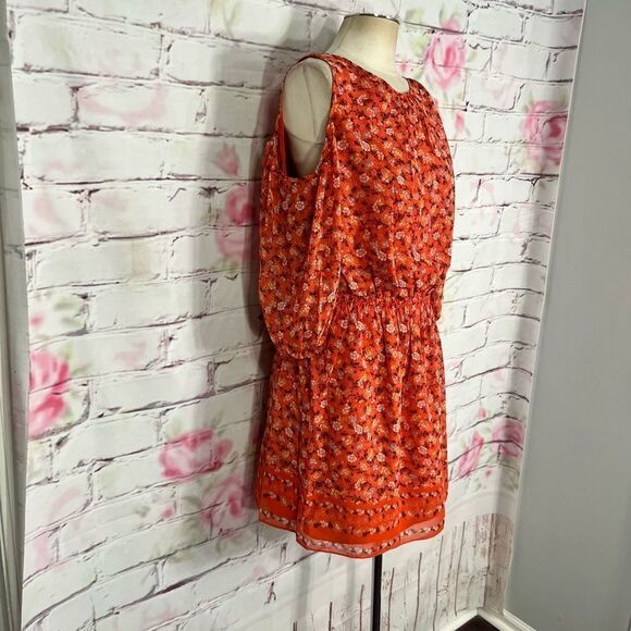 Max Studio nwt cold shoulder bohemian print sundress - Picture 4 of 11